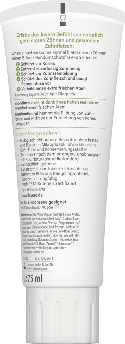 Bild 2 von lavera Zahncreme Complete Care