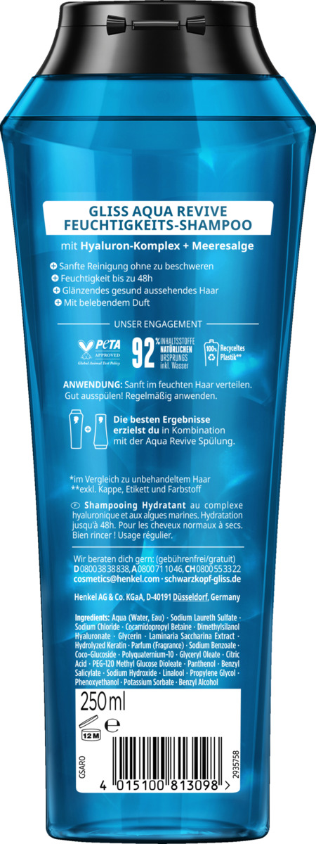 Bild 2 von Gliss Aqua Revive Shampoo