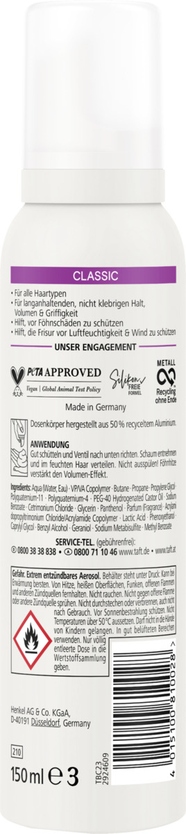 Bild 2 von Taft Schaumfestiger Classic Halt & Schutz