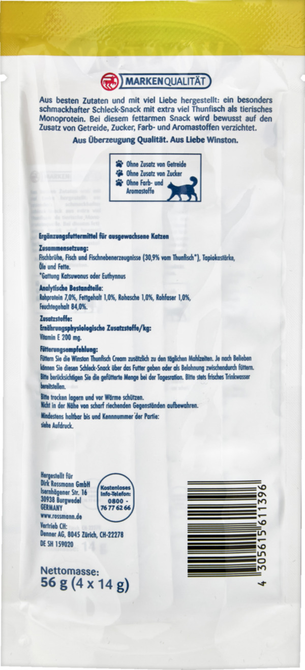 Bild 2 von Winston Schleck-Snack Thunfisch Cream 2.66 EUR/100 g