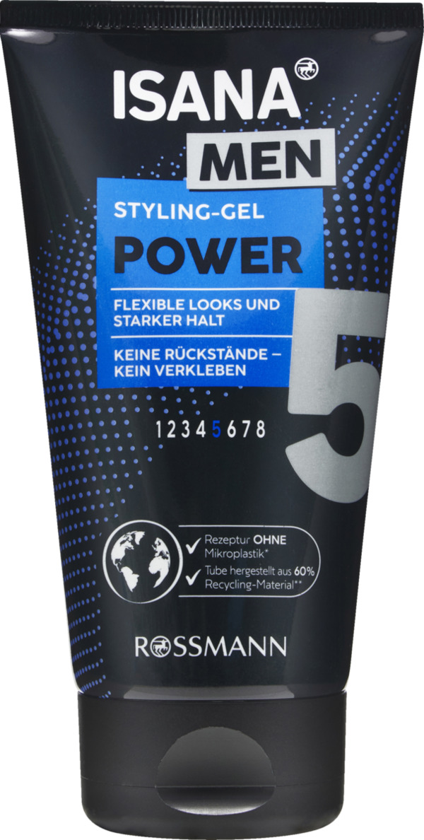 Bild 1 von ISANA MEN Styling-Gel Power 5 0.59 EUR/100 ml