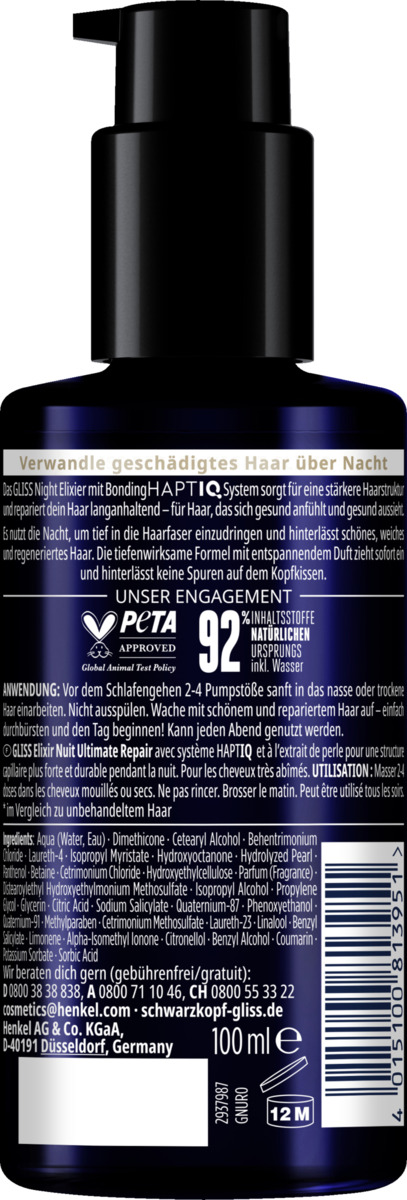 Bild 2 von Gliss Night Elixir Ultimate Repair