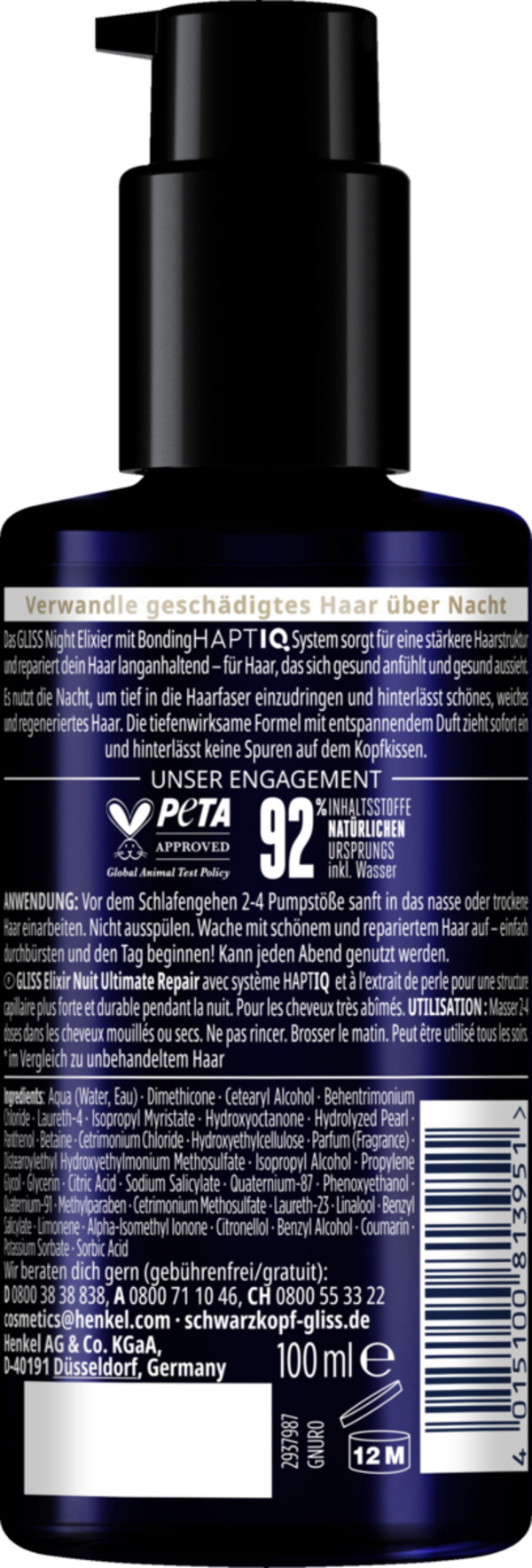 Bild 2 von Gliss Night Elixir Ultimate Repair