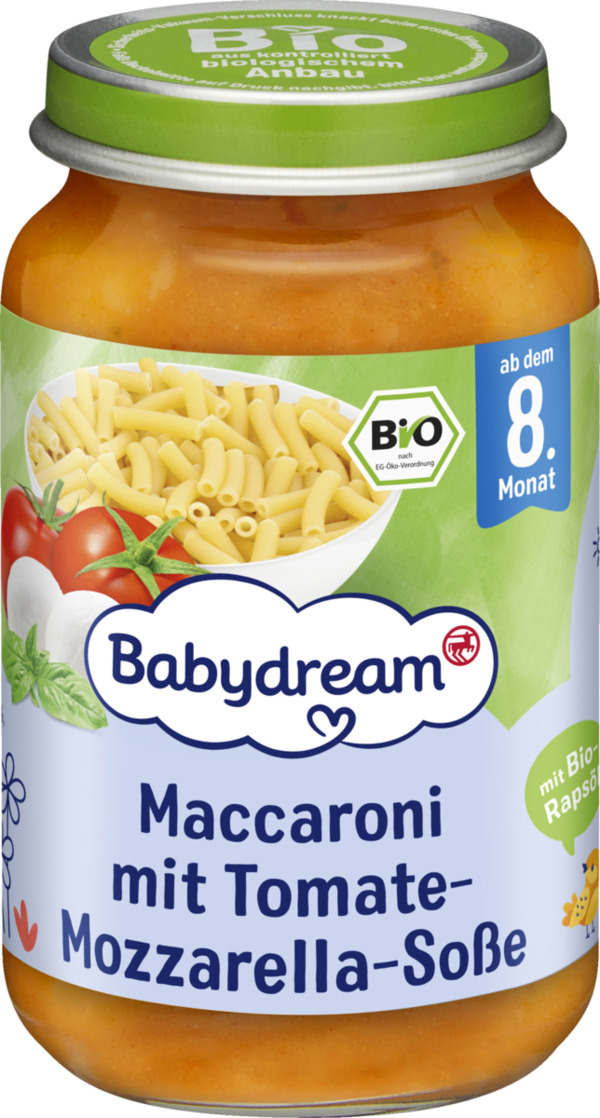 Bild 1 von Babydream Maccaroni mit Tomate-Mozzarella-Soße