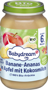 Babydream Bio Banane-Ananas in Apfel mit Kokosmilch