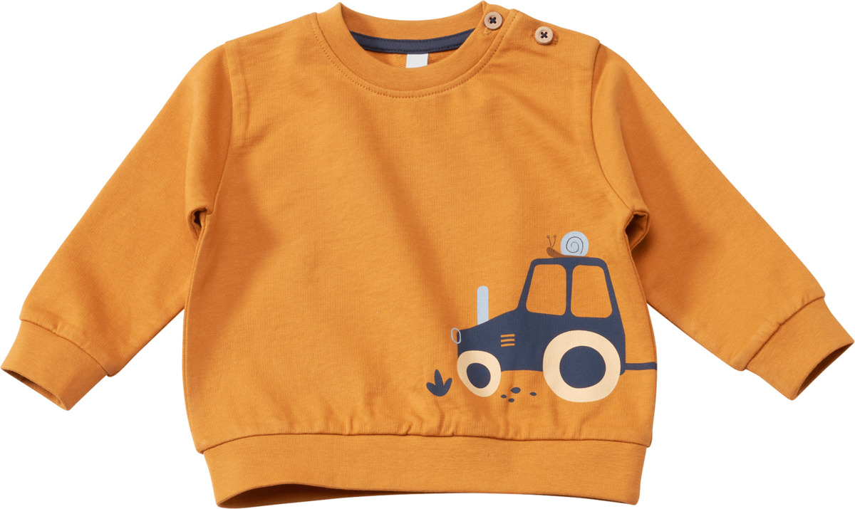 Bild 1 von ALANA Sweatshirt mit Traktor-Applikation, braun, Gr. 74