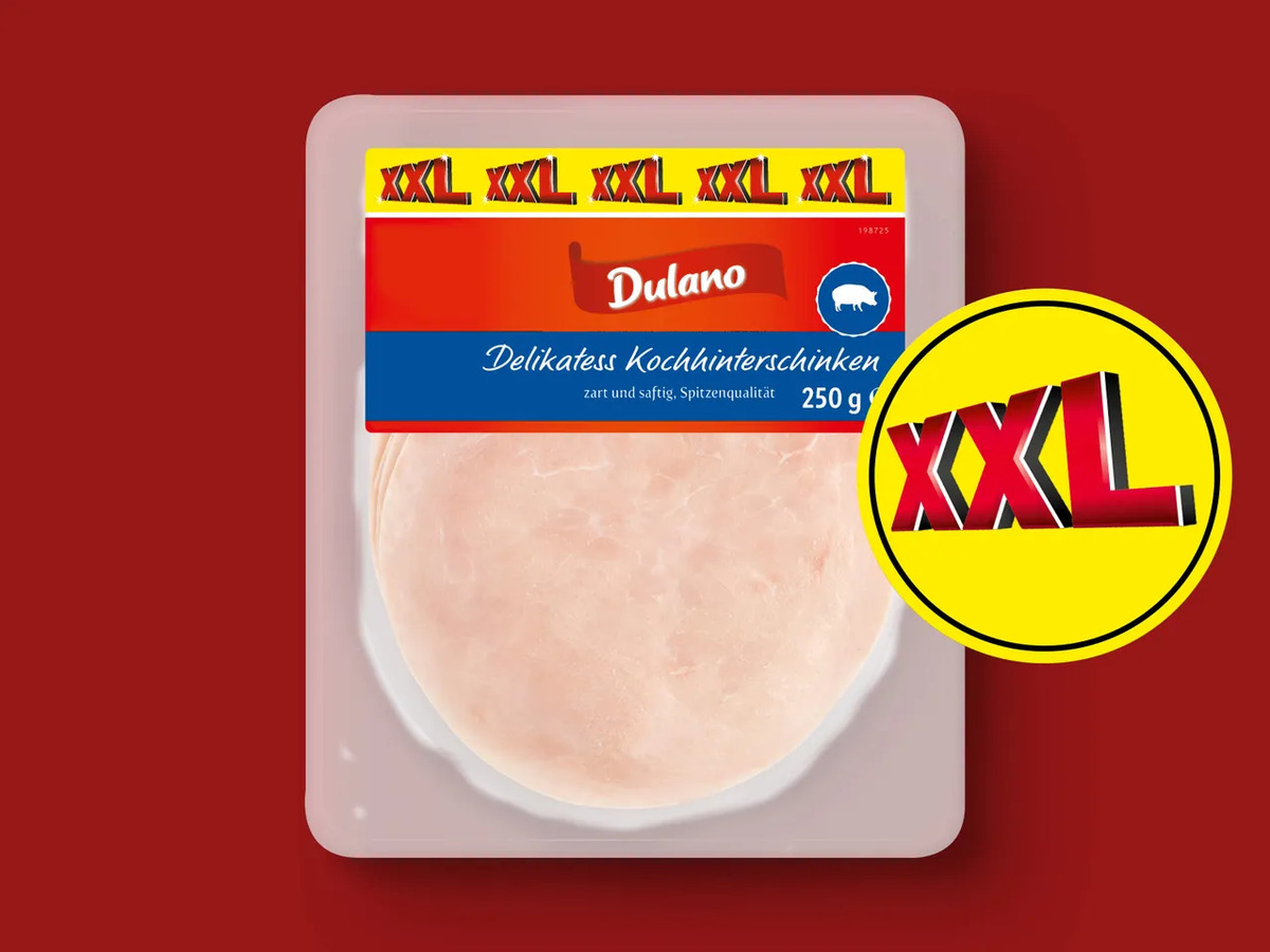 Bild 1 von Dulano Kochhinterschinken XXL, 
         250 g
