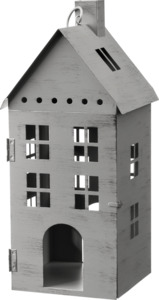 BOLTZE Laterne, Haus, grau (30 cm)