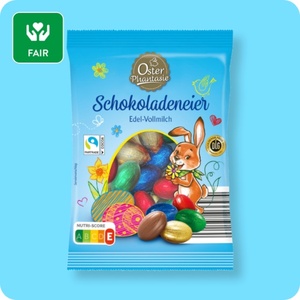 OSTERPHANTASIE Edel-Vollmilch-Eier, Kakao Fairtrade-zertifiziert⁴