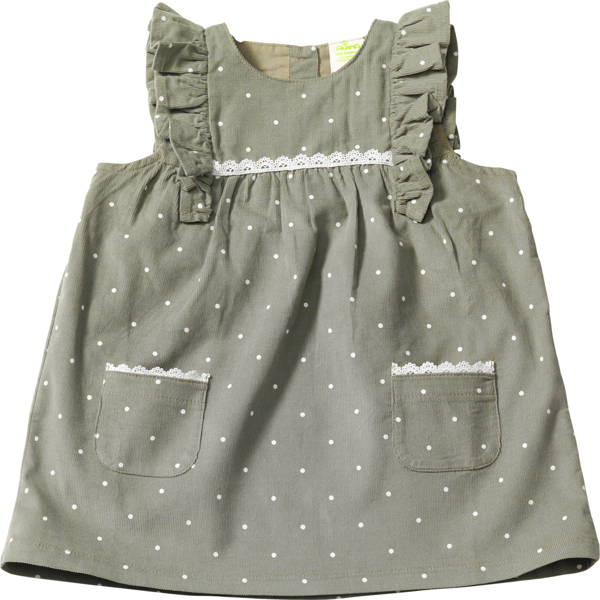 Bild 1 von ALANA Kleid aus Cord mit Punkten, grün, Gr. 80