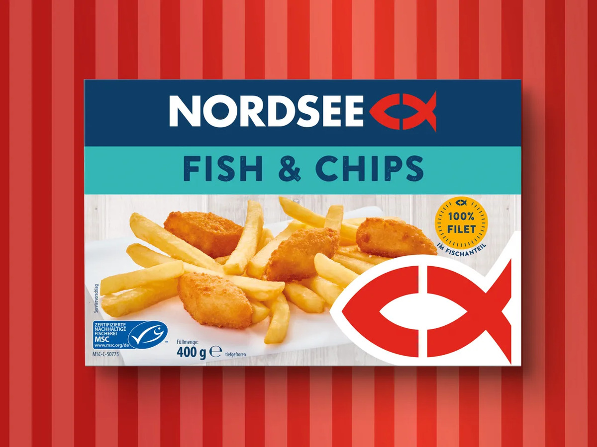 Bild 1 von Nordsee MSC Fish & Chips, 
         400 g