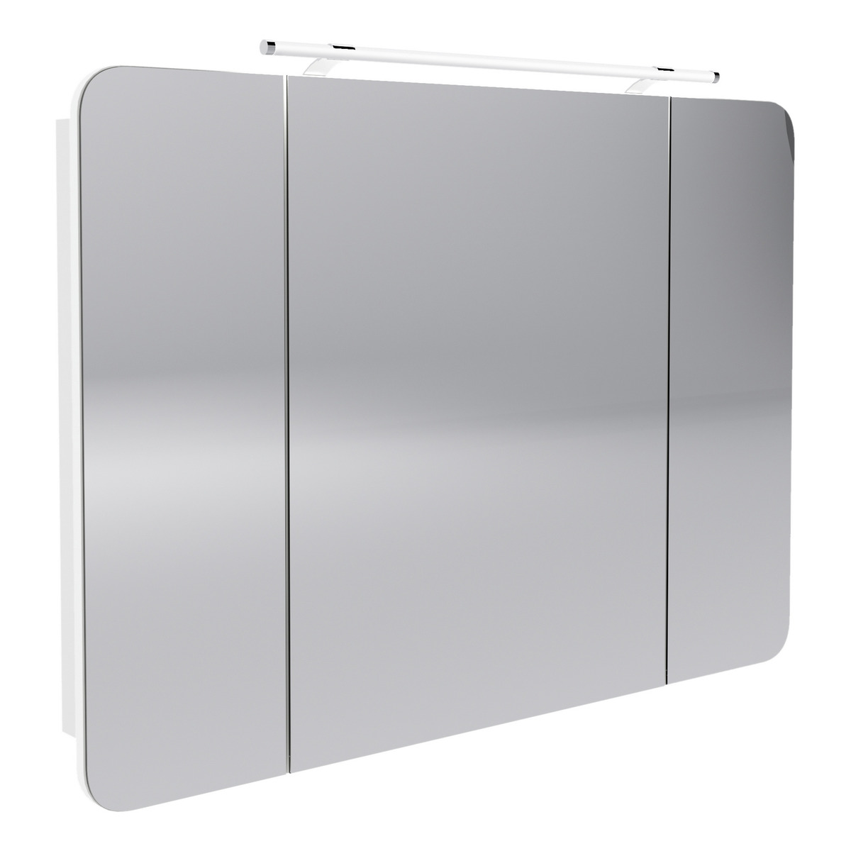 Fackelmann LEDSpiegelschrank 'Milano' weiß 109,9 x 78 x 15,8 cm von