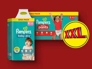 Pampers Baby-Dry Giga Pack, 
         120/108/96/84 Stück