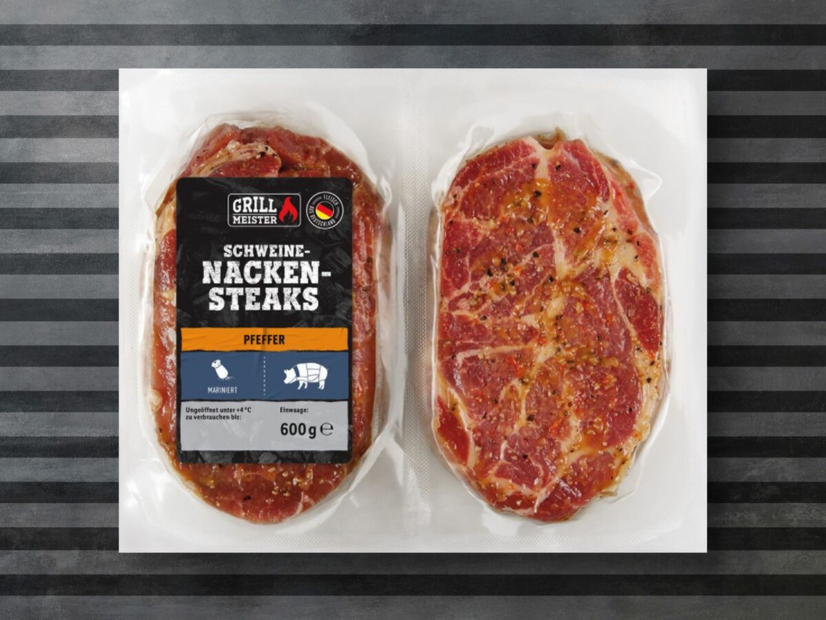 Bild 1 von Metzgerfrisch Schweinenackensteaks, 
         600 g
