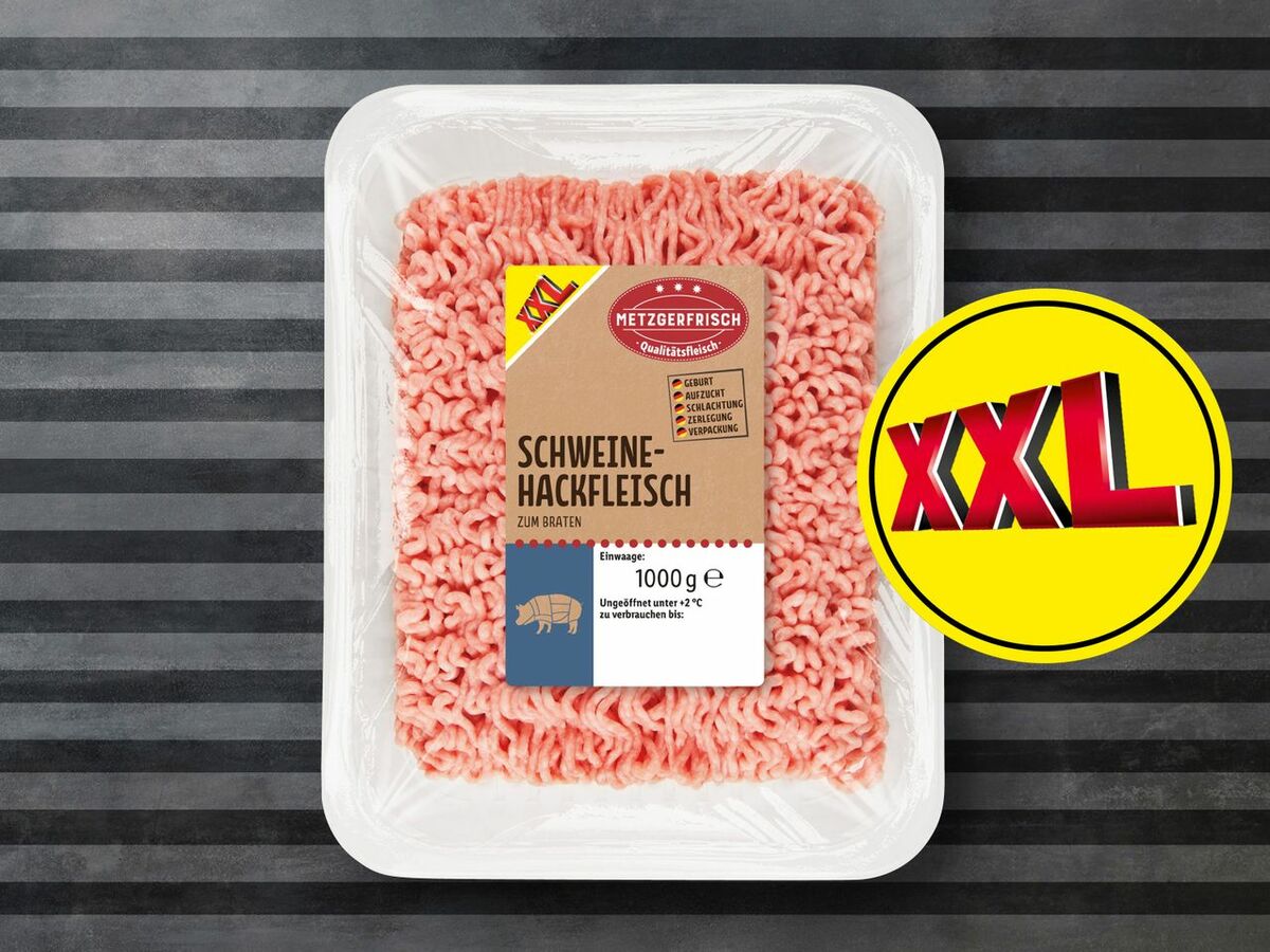 Bild 1 von Metzgerfrisch Frisches Schweine-Hackfleisch XXL, 
         1 kg