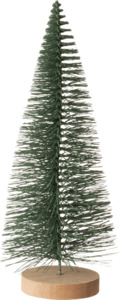 BOLTZE Drahttannenbaum auf Holzfuß, grün (21 cm)