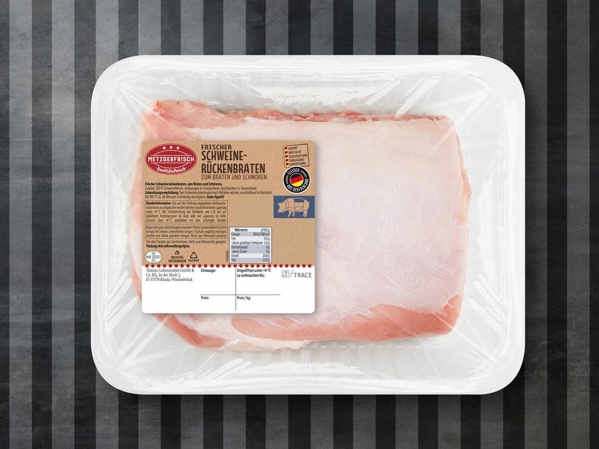 Bild 1 von Metzgerfrisch Frischer Schweinerückenbraten