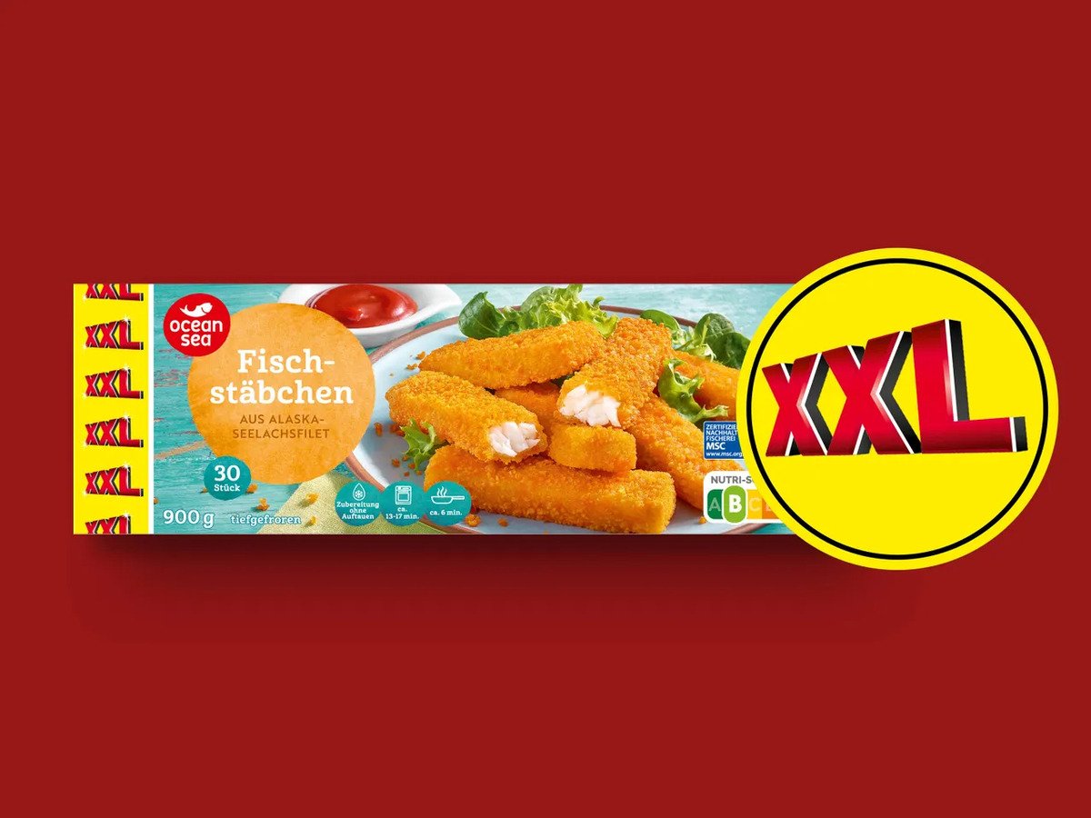 Bild 1 von Ocean Sea MSC Fischstäbchen XXL, 
         900 g