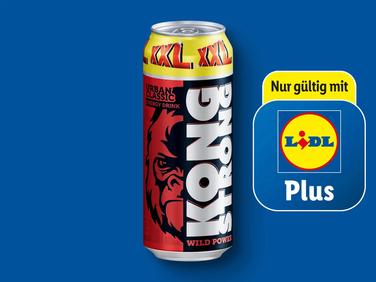 Bild 1 von Kong Strong Energy Drink XXL, 
         0,5 l zzgl. -.25 Pfand