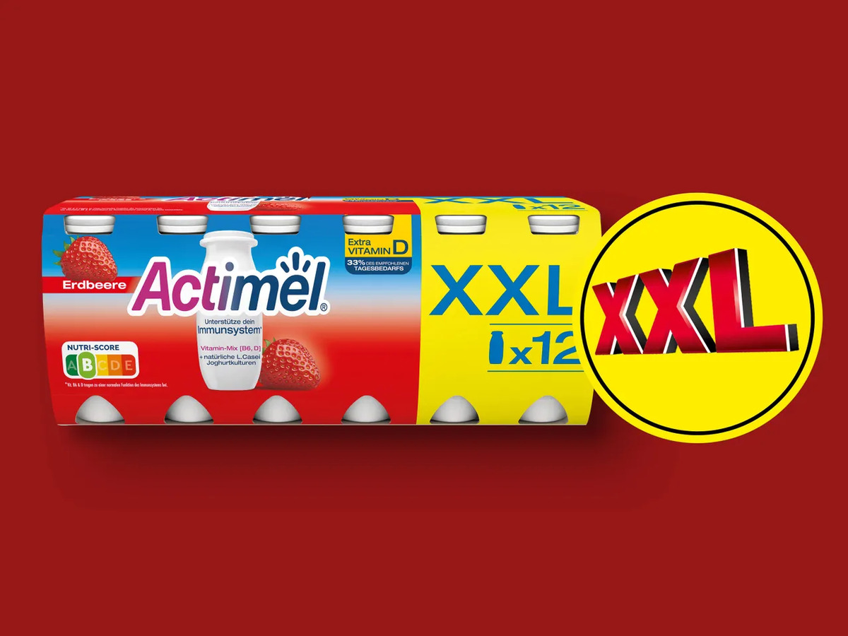 Bild 1 von Danone Actimel XXL, 
         12x 100 g