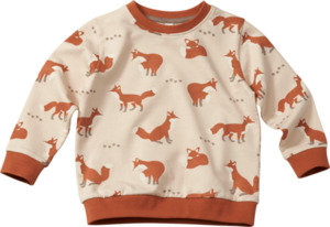 ALANA Sweatshirt mit Fuchs-Muster, beige, Gr. 98