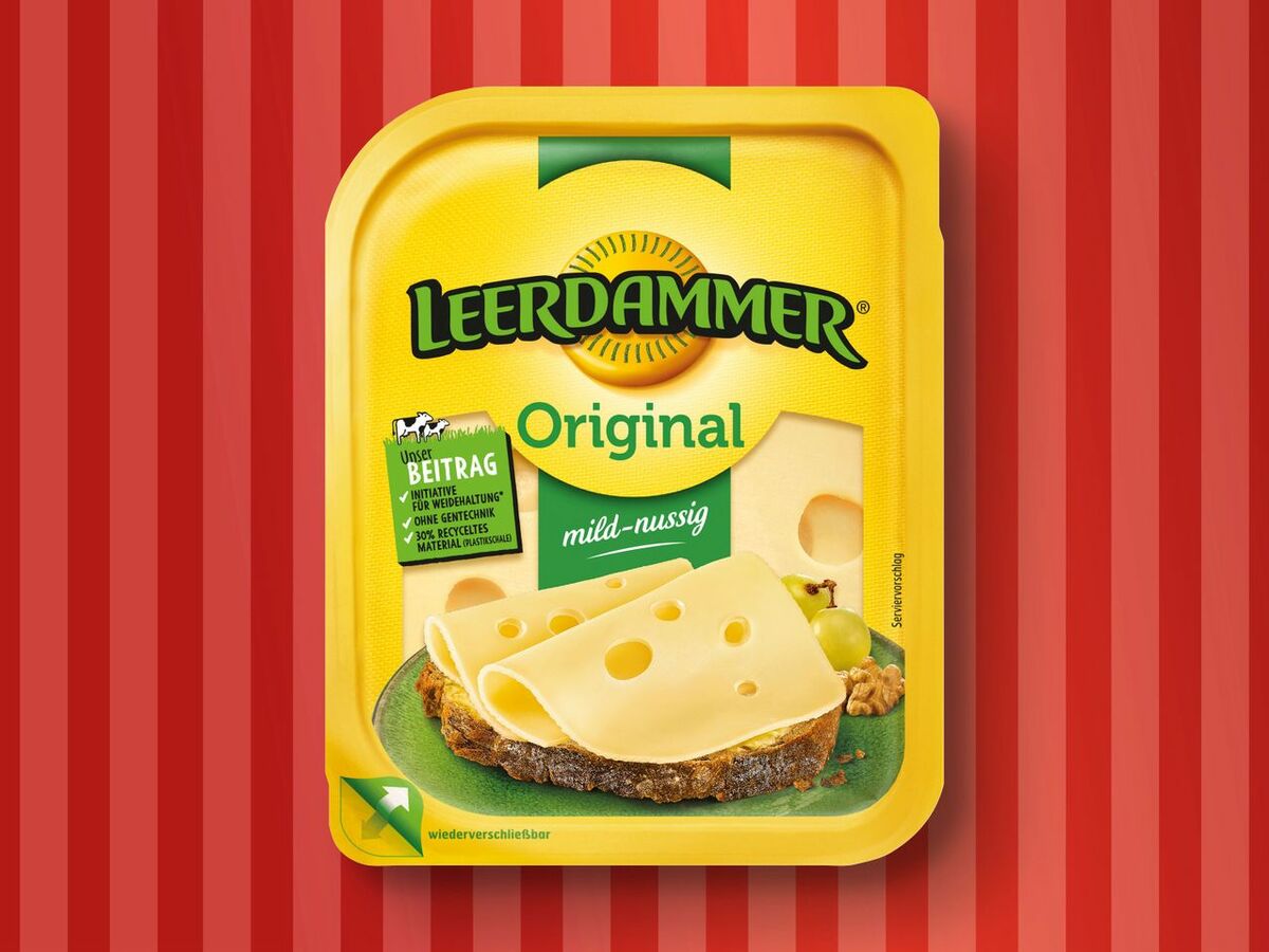 Bild 1 von Leerdammer Käsescheiben, 
         140/125/100 g