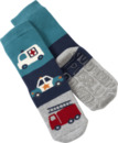 Bild 1 von PUSBLU Stoppersocken mit Fahrzeug-Motiv, blau & grau, Gr. 19/20