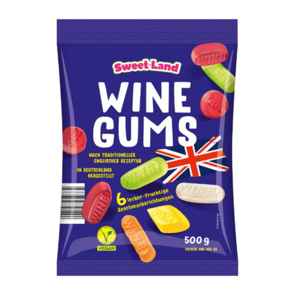 Bild 1 von SWEETLAND Wine Gums 500g