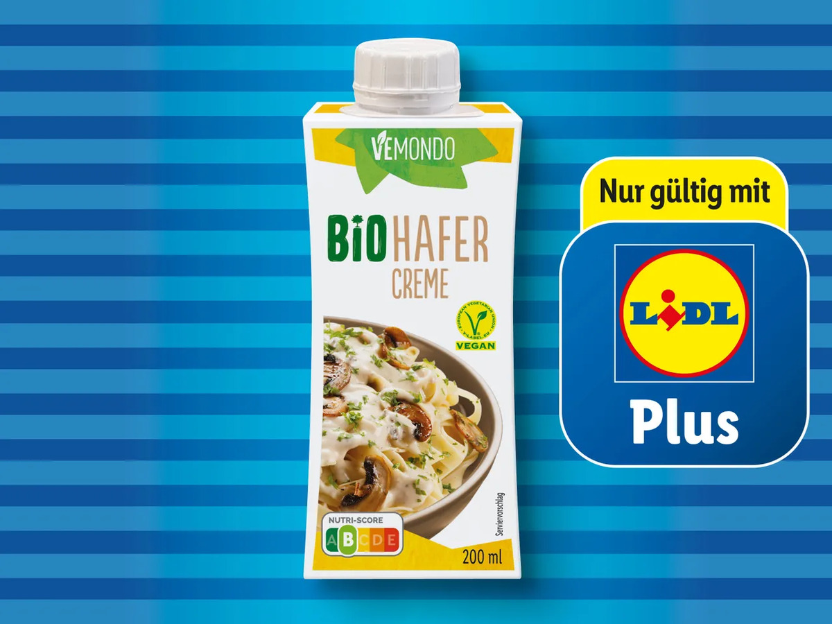 Bild 1 von Vemondo Bio Hafer Creme, 
         200 ml