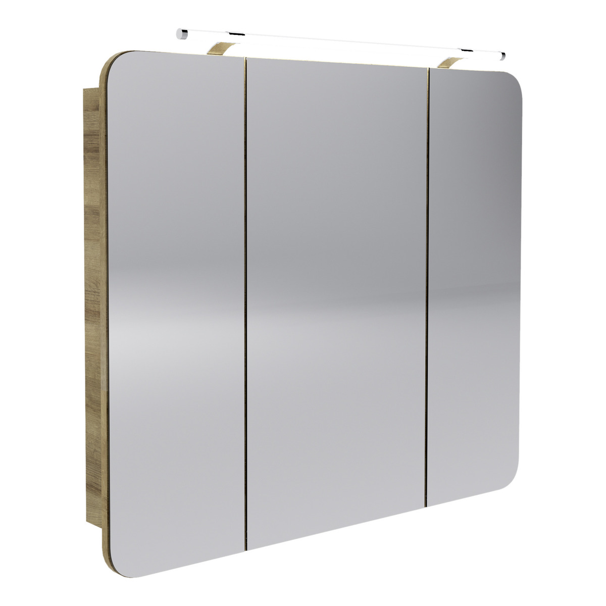 Bild 1 von Fackelmann LED-Spiegelschrank 'Milano' ast-eiche 89,9 x 78 x 15,8 cm