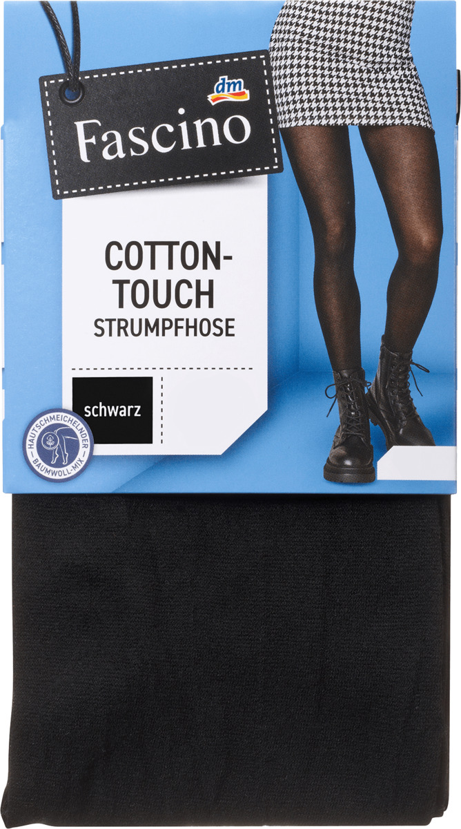 Bild 1 von Fascino Strumpfhose Cotton-Touch, Gr. 38/40, schwarz