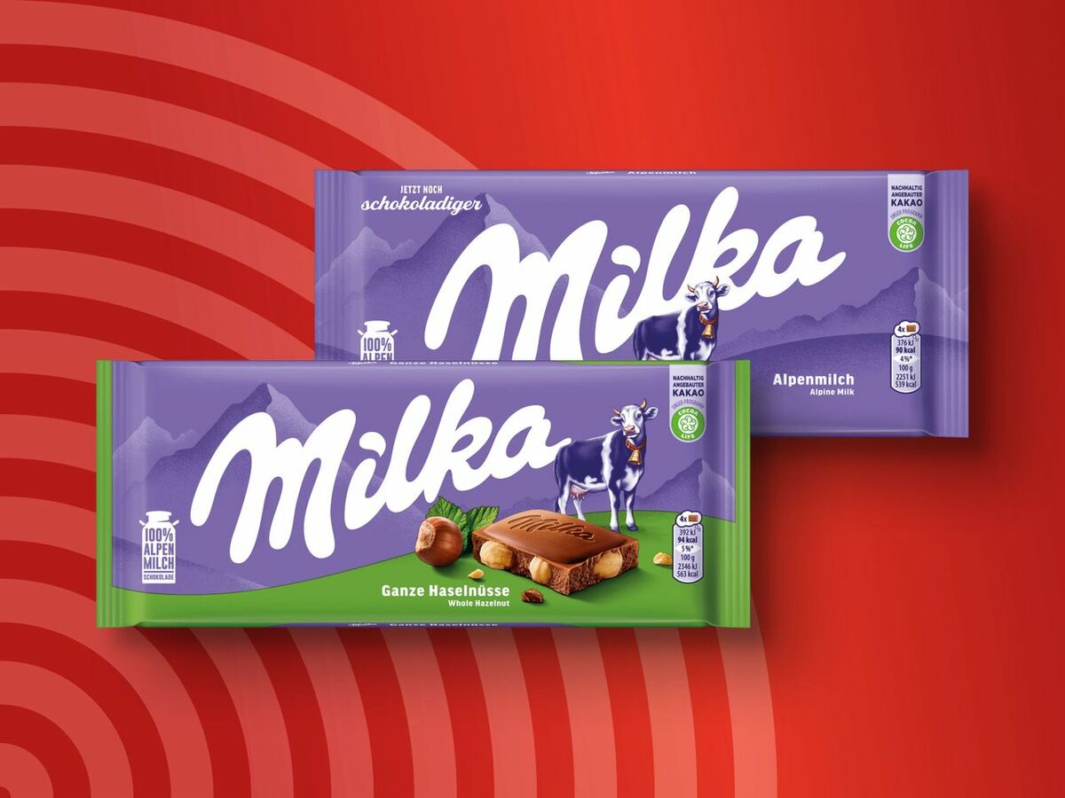 Bild 1 von Milka Tafelschokolade, 
         100/87 g