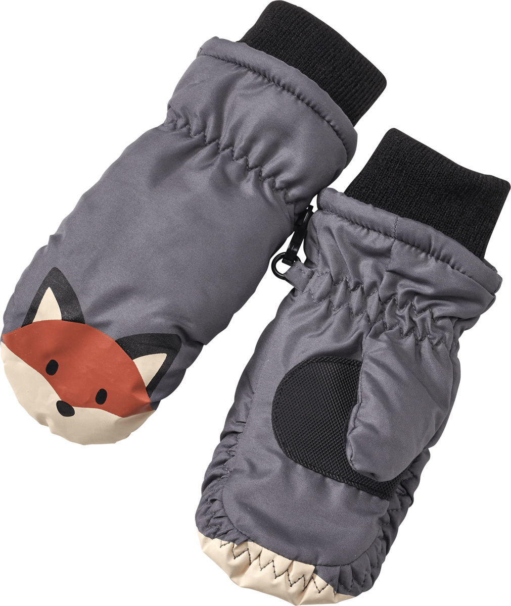 Bild 1 von PUSBLU Handschuhe mit Fuchs-Motiv, grau, Gr. 1