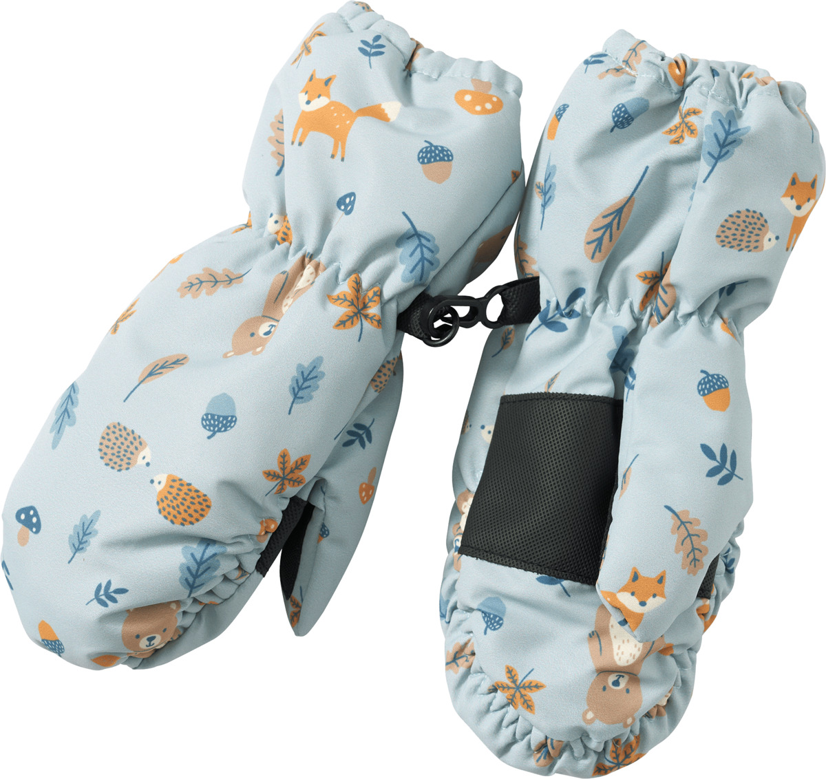 Bild 1 von PUSBLU Handschuhe mit Waldtier-Muster, blau, Gr. 1