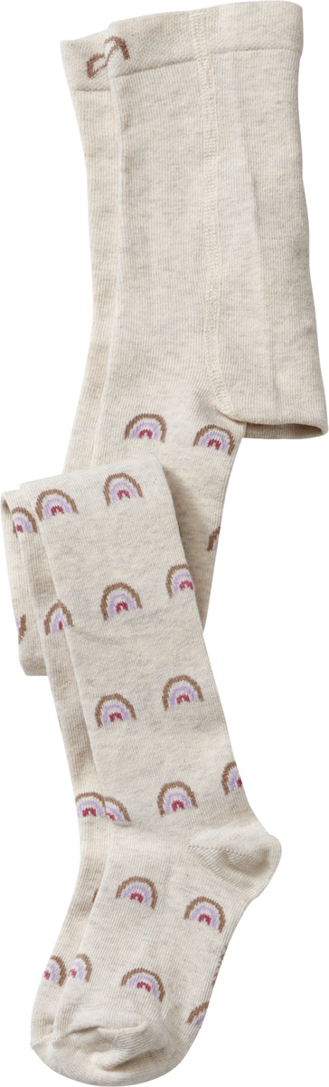 Bild 1 von ALANA Strumpfhose mit Regenbogen-Muster, beige, Gr. 98/104