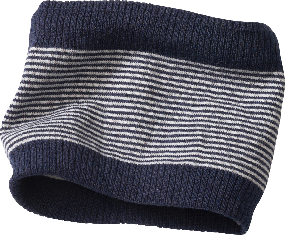 Bild 1 von PUSBLU Loop Schal mit Ringeln, blau & weiß