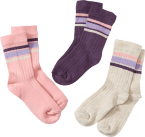 ALANA Socken mit Ripp-Struktur, rosa, Gr. 29/31