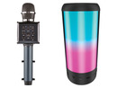 Bild 1 von SILVERCREST® Bluetooth®-Karaoke-Mikrofon, + Bluetooth-Lautsprecher, LED-Lichtershow