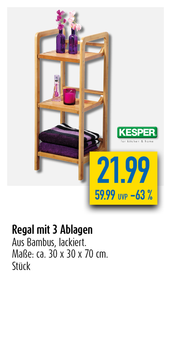 Bild 1 von Regal mit 3 Ablagen