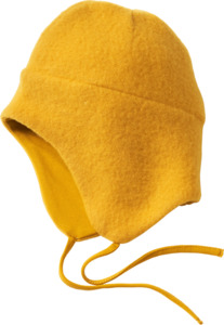 ALANA Mütze mit Bio-Schurwolle, gelb, Gr. 42/43