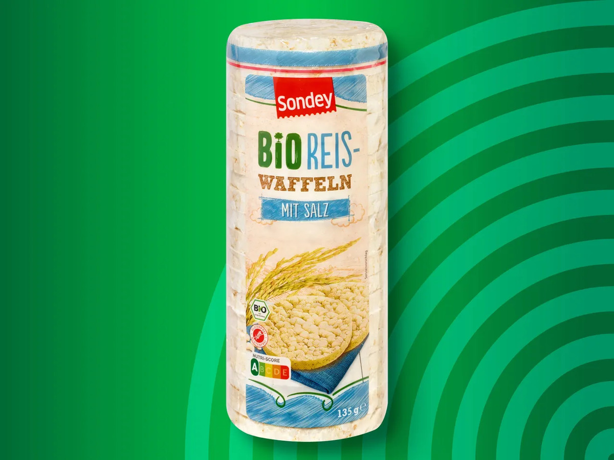 Bild 1 von Sondey Bio Reiswaffeln, 
         135 g