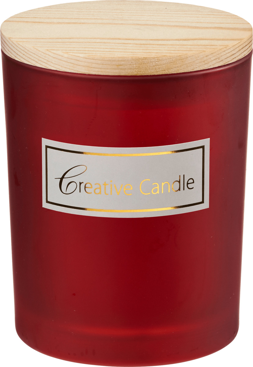 Bild 1 von Dekorieren & Einrichten Duftkerze im Glas mit Holzdeckel, rot
