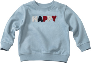 ALANA Sweatshirt mit Happy-Schriftzug, blau, Gr. 98