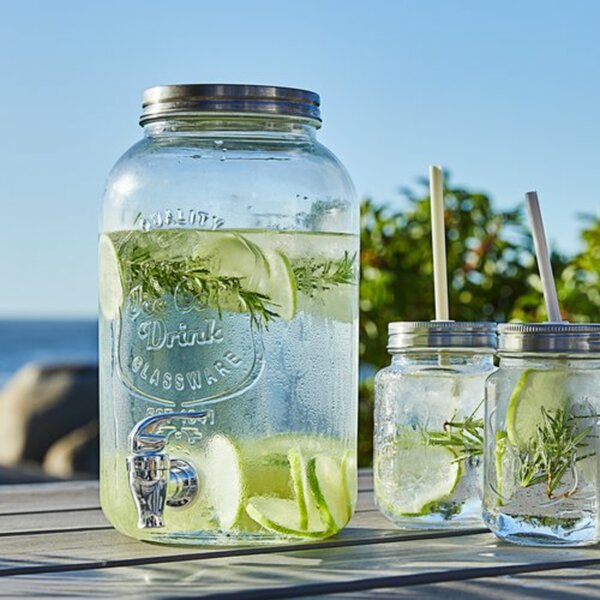 Bild 3 von Getränkespender m/Hahn LEMONADE 3,5 L Glas