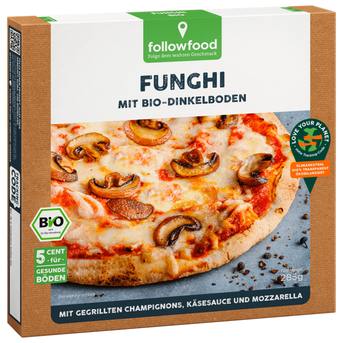 Bild 1 von followfood Bio Pizza Funghi 285g