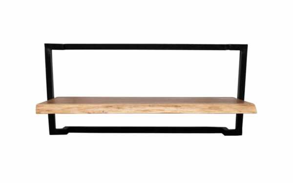 Bild 3 von Regal Angola 6, Akazie Massivholz/schwarz, 100 x 30 cm