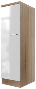 GESCHIRRSCHRANK VALERO DGE 1657, Sonoma Eiche, Weiß Hochglanz