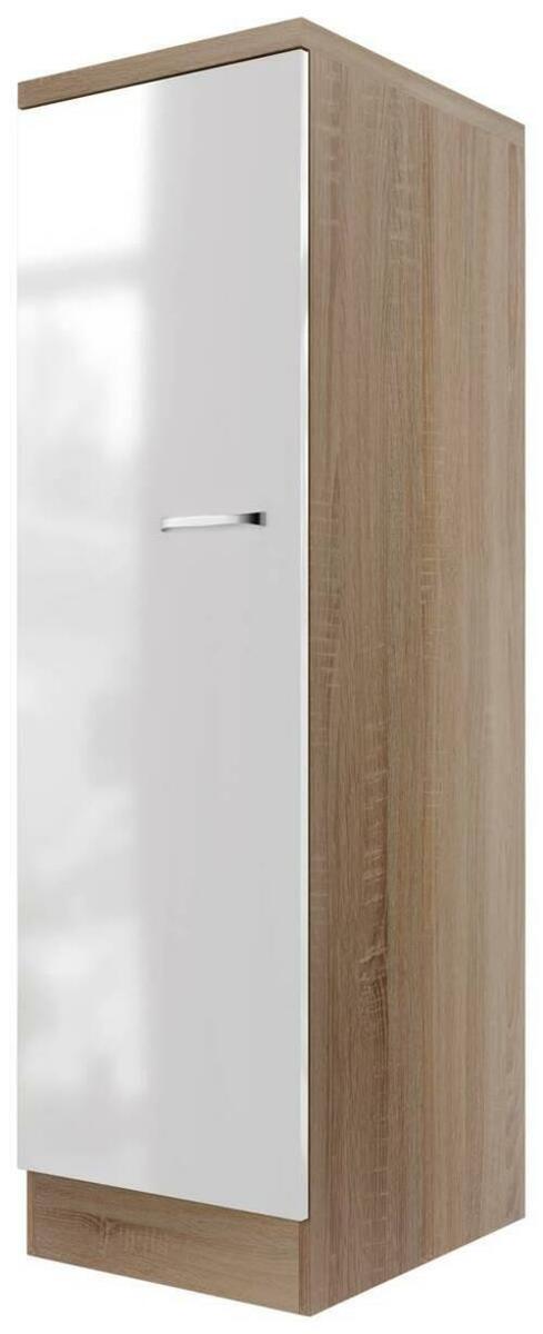 Bild 1 von GESCHIRRSCHRANK VALERO DGE 1657, Sonoma Eiche, Weiß Hochglanz