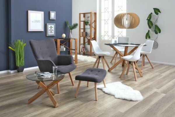 Bild 2 von Couchtisch AGERBY Ø60 Glas/eiche