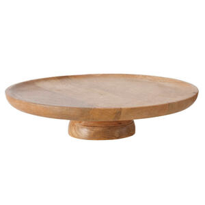 Tortenplatte, Holz, Mangoholz, 7 cm, Lfgb, Tischkultur & Servieren, Servierplatten